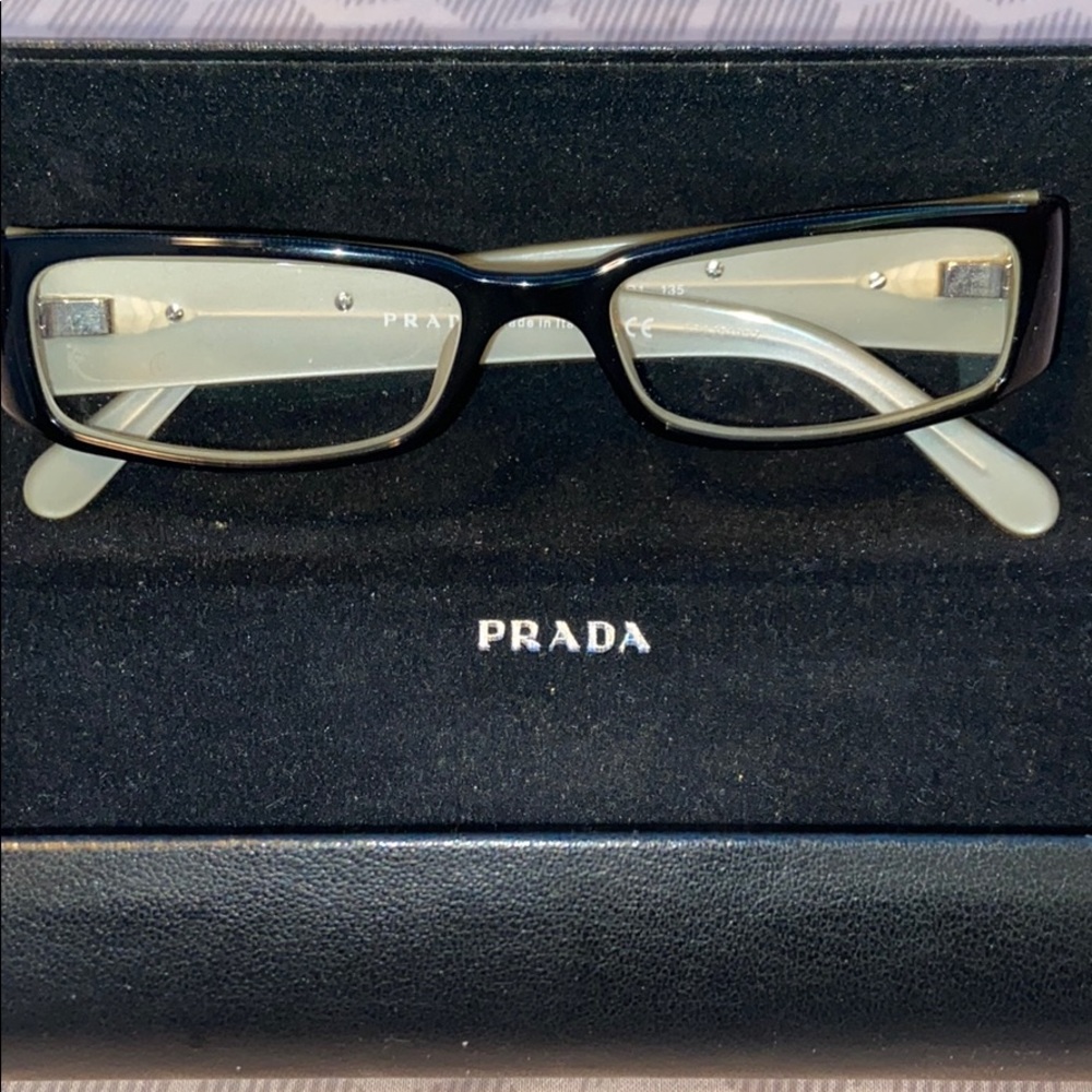 prada glasses and case